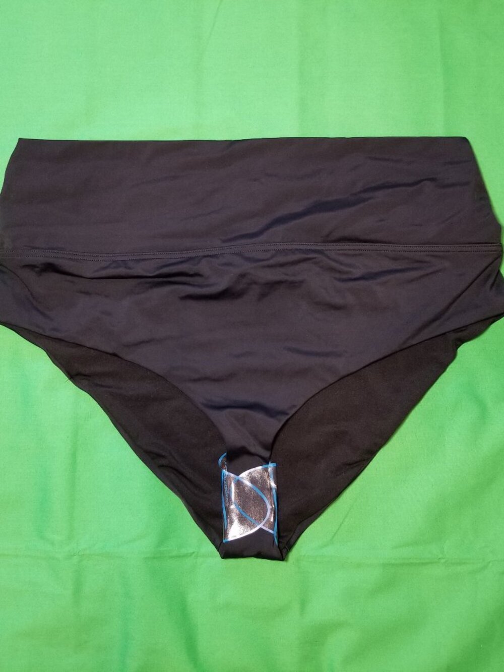 Asos Design Black Swim Bottom Womens Size 16 Vacation Beach Pool Retro NWOT